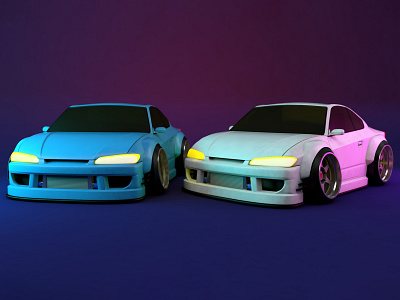 Silvia S15 toy cars 3d automotive c4d car dift jdm nissan render s15 silvia toy