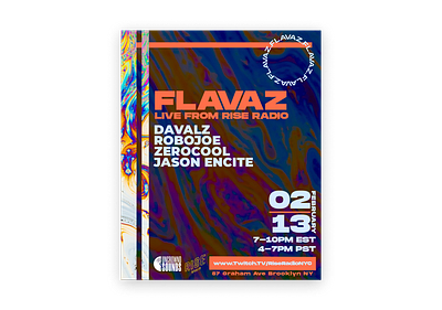 FLAVAZ Digital Event Marketing Poster design digitalmarketing event branding figma typography ui ux