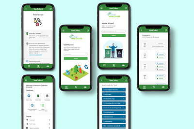 Local Garbage Collection Schedule Redesign app design mockup ui uidesign ux ux design uxdesign