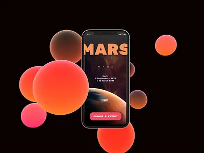 Mars space application 2021 UI concept 3d app app design art branding design figma flat illustration ios ios12 minimal mobile mobile ui ui ui ux uidesign uiuxdesign vector web
