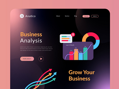 business analysis website analysis best website design creative dynamics grow hire website designer illustrations landingpage logo mark minimalism modern popular shot product design project technology typogaphy ui uiux website website designer