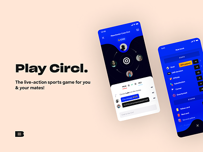 Circl. - Social Sports Betting App app betting branding sports ui