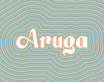 Aruga colorful custom lettering custom type cute filipino fun funky letters philippines trippy type type art type design