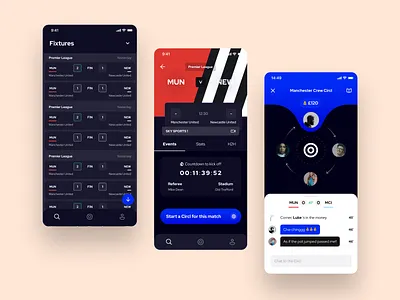 Circl. - Social Sports Betting App app betting branding design logo sports ui ux