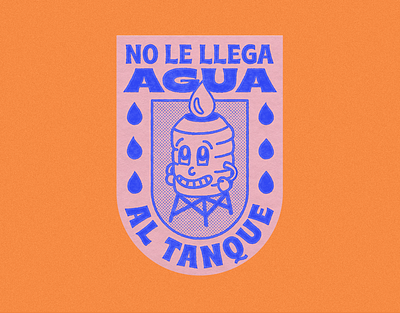 No le llega agua al tanque argentina design frases illustration phrases texture typography vintage