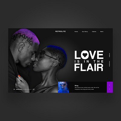 Love Is In The Flair Website UI Design Concept daily design design inspiration graphic design photography ui ui design uiux ux ux design web design