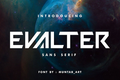 Evalter Sci-Fi Font branding design display font download font font font design fonts future futuristic font graphic design lettering logo font logo fonts modern font sans serif sans serif font sci fi typeface typefaces typography