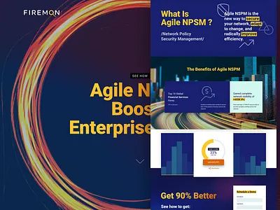 FireMon agile concept redesign security ui website wip