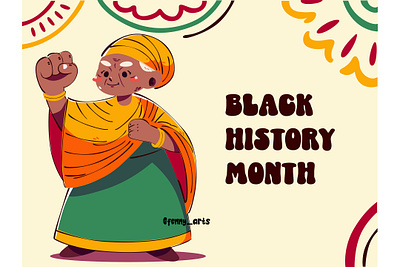 Black History Month Background Illustration african afro background banner black campaign celebration commemorate community diversity event heritage history month post poster power symbol template visual