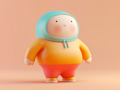 Chubby Cartoon 3D Character 3d 3d girl 3d mascot branding cartoon character cartoon woman character design chubby cartoon chubby character chubby girl cute 3d cartoon design fiverr funny chubby girl funny illustration gerdoo graphic design illustration pastel character pastel illustration