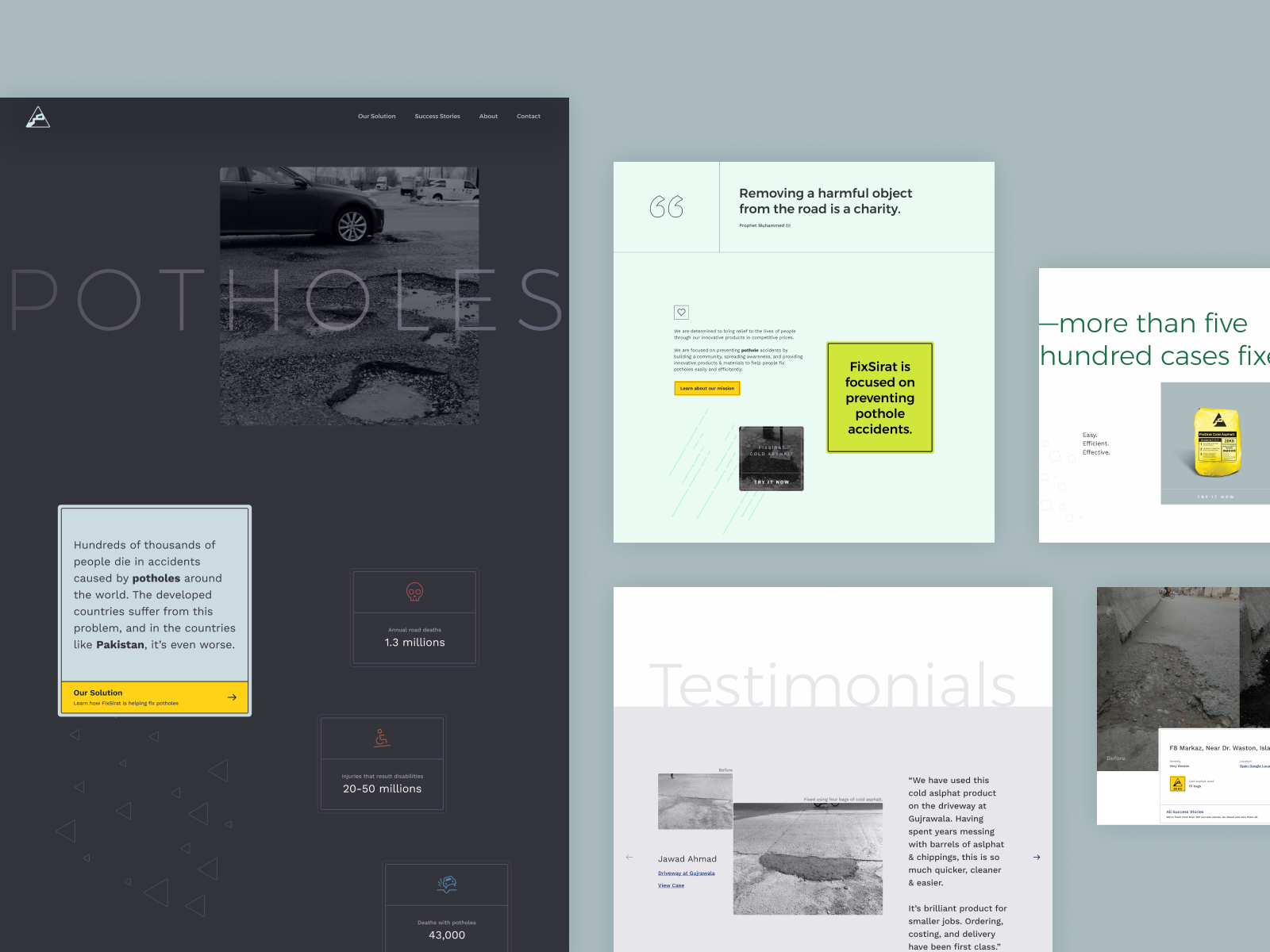 FixSirat Landing Page brand branding icons landingpage productdesign user experience design user interface design web webdesign