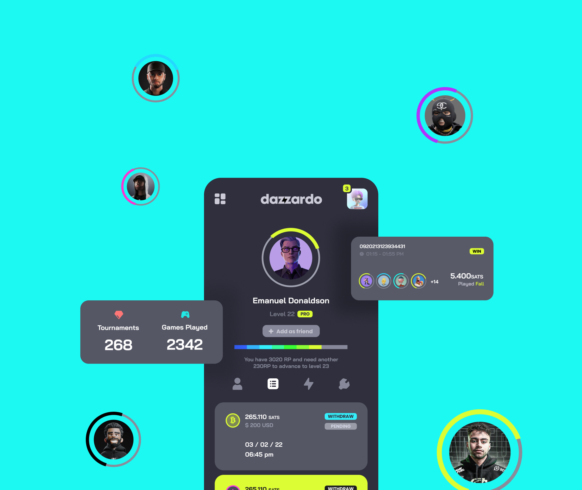 Crypto Prediction Market - Profile community platform crm dashboard crypto dashboard esports app esports dashboard esports website fanbase app fanbase platform fandom platform game marketplace game platform gaming app gaming dashboard gaming website influencer marketing platform p2p marketplace saas dashboard saas website web3 gaming