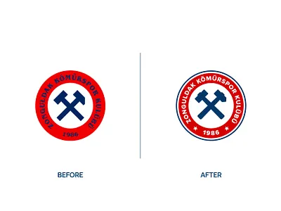 Zonguldak Kömürspor logo design brand design branding creative design flat geometric grapgic design logo logodesign logos