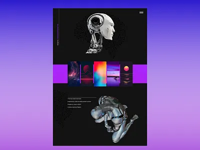 Machine Man Layout layout reactjs web web design