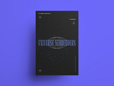 UNIVERSE design font philosophy poster art texture type type art typography
