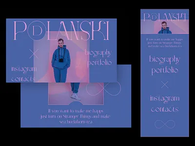 D. Polanski. Photographer design figma photo photographer photography photos photoshop ui ui design ux design uxui web website