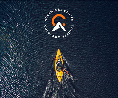 Adventure Center branding camping colorado design hiking illustration kayaking logo navy orange outdoors parks recreation travel vacation
