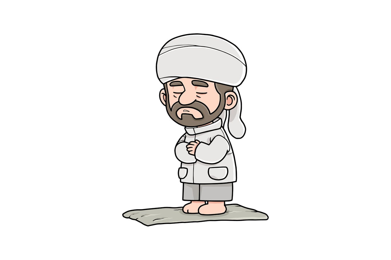 Arabian Companion Vol 1 arab artwork cartoon character character design companion design doodle envato envatoelements friend graphic illustration islam male muslim pray religion resident vector