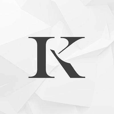 Karma - Symbol - K karma letter k letterlogo logodesign