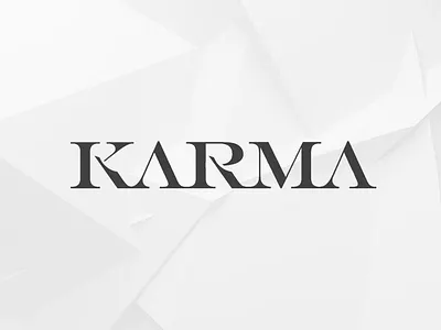 Karma Logo for Barbershop (unused) barber barbershoplogo karma letterlogo logotype typo