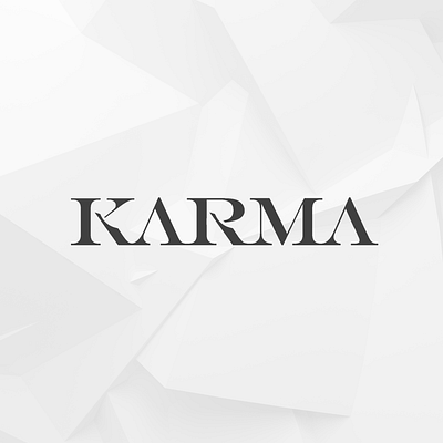 Karma Logo for Barbershop (unused) barber barbershoplogo karma letterlogo logotype typo