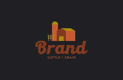 LOGO EXPLORATION // Brand Cattle + Grain barn branding cattle design farm grain illustration logo logo design logo designer logodesign logos vector