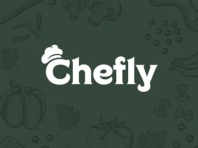 Chefly Logo chef chef hat chefly cooking eat fine dining food logotype restaurant