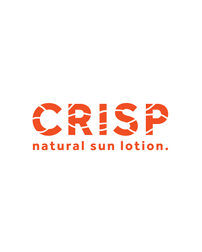 CRISP NATURAL SUN LOTION branding design experimental illustration layout lettering packaging packaging design poster design sun screen typography vector