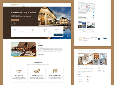 Malalo Hotel Landing Page design figma hotel hotel app hotel booking ui web webdesign