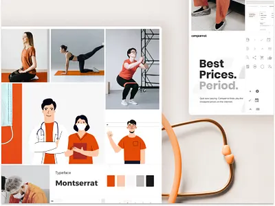 Moodboard for a wellbeing application branding moodboard moodboard app moodboard mobile ui moodboard user interface design visual design