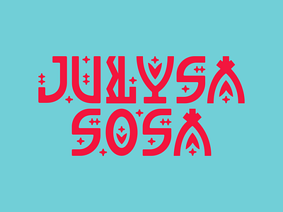 Julysa Sosa Logo design graphic design graphic design logo illustration lettering letters logo type typography vector