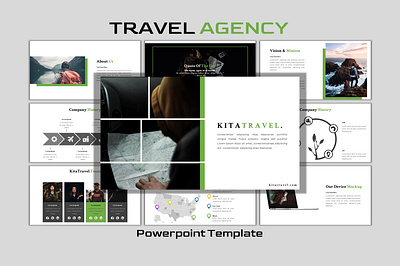 KitaTravel - Creative Business Powerpoint Template advertisement advertisement design advertisements backpacker corporate enterpreneur powerpoint presentation powerpoint template presentation travel travel agency travel agent