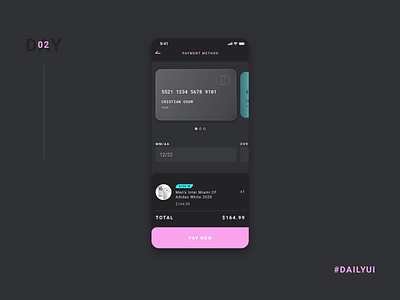 002. Checkout - Inter Miami CF Store app dailyui 002 dailyuichallenge design flat minimal ui ux