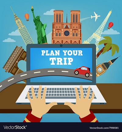 travel banner art branding design illustration minimal vector