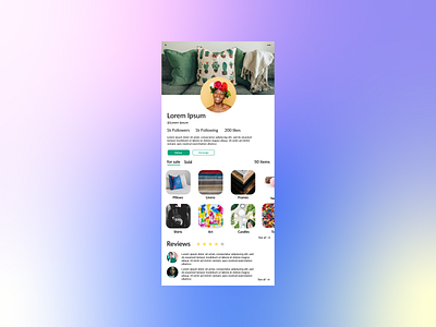Daily UI 06: User Profile adobe illustrator daily 100 challenge daily ui design figma mobile ui web