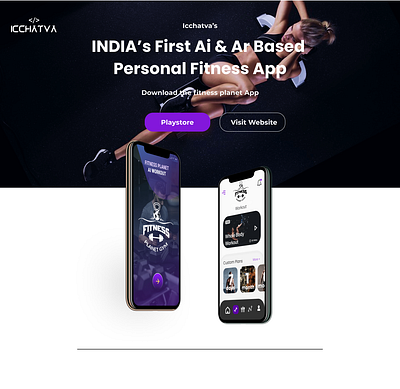 Fitness App - Presentation ai ai fitness ai fitness fitness fitness app fitness center fitness club icchatva