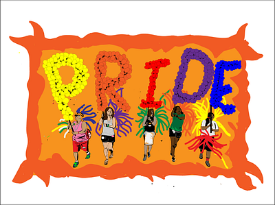 Pride parade illustration lgbtqia parade pride