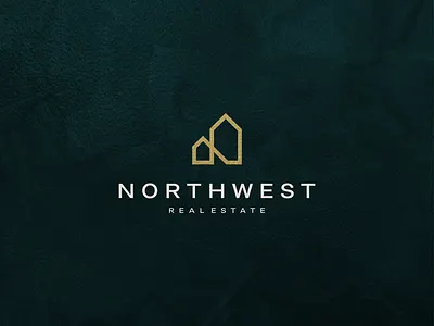Northwest Real Estate abstract branding building design icon investment letter lettering lettermark logo minimalist monogram realestate symbol vector