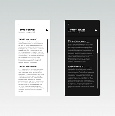 Terms of service concept app ui icchatva terms and conditions terms of service tos