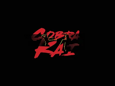 Cobra Kai design fan art flat graphic design icon illustration illustrator logo minimal poster art typography vector