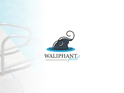 Elephant Logo Design animal logo animal logos animals logo brand identity branding concept creative logo elephant elephant logo logo logo design logo designer logotype pools summer swimming swimming logo swimming pool vector water