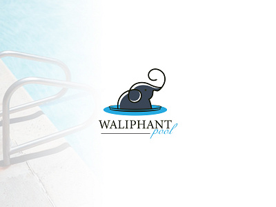 Elephant Logo Design animal logo animal logos animals logo brand identity branding concept creative logo elephant elephant logo logo logo design logo designer logotype pools summer swimming swimming logo swimming pool vector water