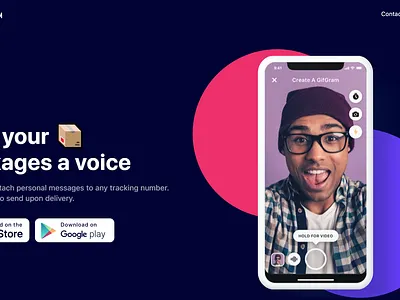 GIFgram Landing Page calibrate software ecommerce landing page user interface design website design websites