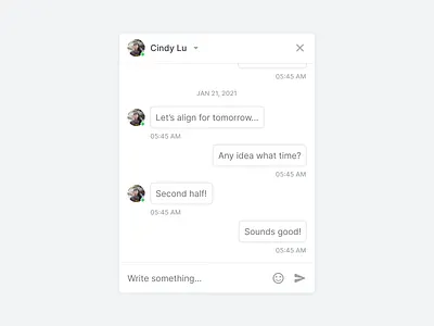 💬 Chats 16px 24px clean component designer iconography message app messaging minimal mobile mobile ui modal uiux ux web