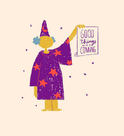 Good Things Are Coming 2d illustration character design digitalillustration illustration wacom