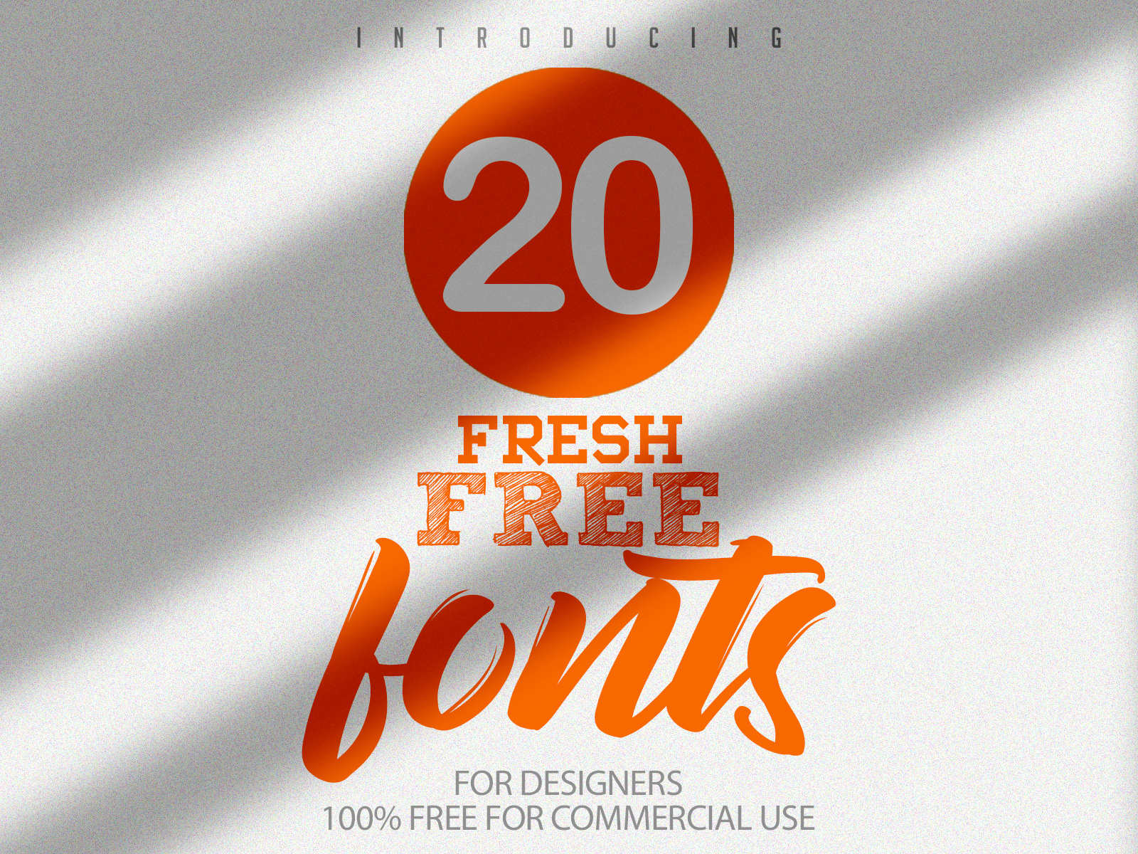 Free Fonts (20 Super Fresh Fonts) by Graphic Design Junction on Dribbble