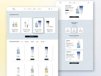 Beauty Subscription Boxes - TAKK cosmetics customize plan products page subscription box ui design ux design