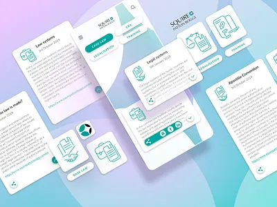 Squire Patton Boggs Mobile Law App - Design system elements app design design digital drawing illustration interfacedesign law app mobile app mobile app development mobile application mobile ui productdesign squire patton boggs system design uidesign vector illustration