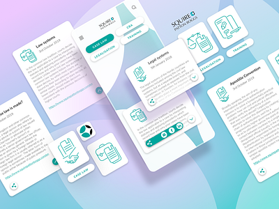 Squire Patton Boggs Mobile Law App - Design system elements app design design digital drawing illustration interfacedesign law app mobile app mobile app development mobile application mobile ui productdesign squire patton boggs system design uidesign vector illustration