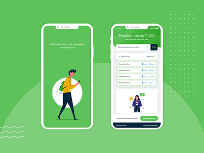 Daily Bible Read app applicaiton appstore bible design bible study dailyui design design app dribbble landing ui vector